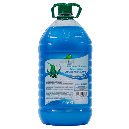4 UNIDADES SABONETE LÍQUIDO ALGAS MARINHAS 1,990 L