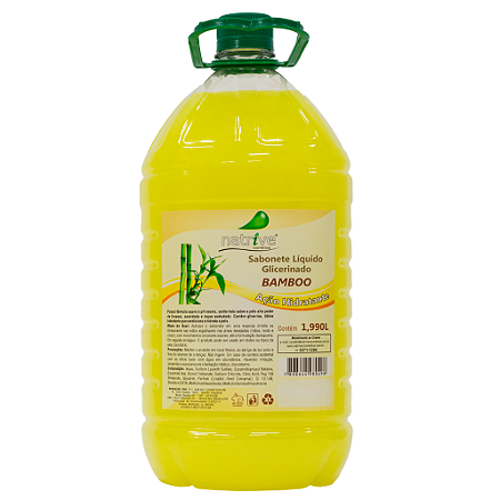 4 UNIDADES SABONETE LÍQUIDO BAMBOO 1,990 L
