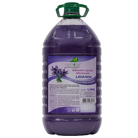 4 UNIDADES SABONETE LÍQUIDO LAVANDA  1,990 L