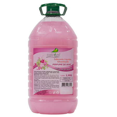 4 UNIDADES SABONETE LÍQUIDO PERFUME DE BEBE  1,990 L