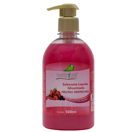 6 UNIDADES SABONETE LÍQUIDO FRUTAS VERMELHAS 500 ML