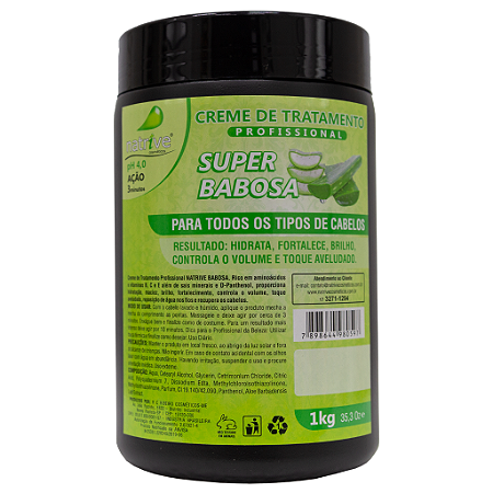 6 UNIDADES CREME TRATAMENTO SUPER BABOSA 1 KG