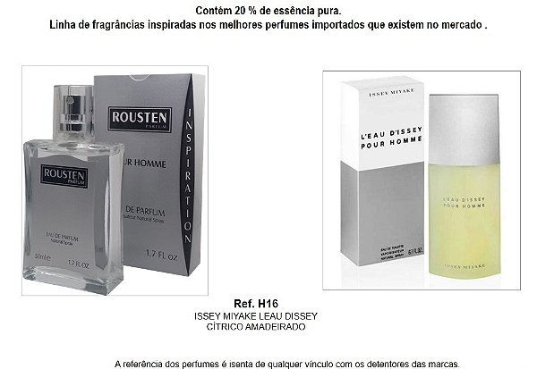 PERFUME H16 MASCULINO INSPIRAÇÃO LEAU DISSEY - ISSEY MIYAKE