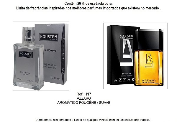 PERFUME H17 MASCULINO INSPIRAÇÃO AZZARO