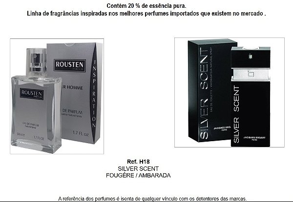 PERFUME H18 MASCULINO INSPIRAÇÃO SILVER SCENT