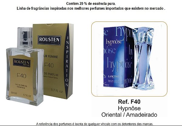 PERFUME F40 FEMININO INSPIRAÇÃO HYPNOSE
