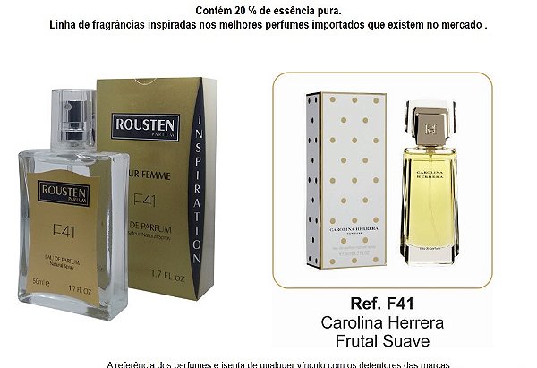 PERFUME F41 FEMININO INSPIRAÇÃO CAROLINA HERRERA