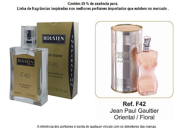 PERFUME F42 FEMININO INSPIRAÇÃO JEAN PAUL GAULTIER