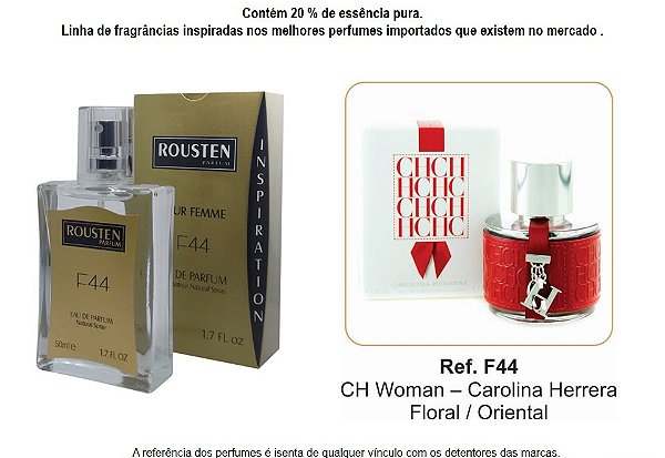 PERFUME F44 FEMININO INSPIRAÇÃO CH WOMAN - CAROLINA HERRERA