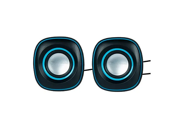Caixa De Som Usbb Gt 6W Rms  Preta/Azul