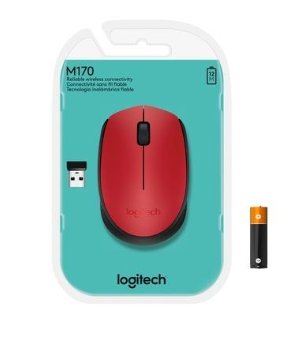 Mouse S/Fio Logitech M170 Vermelho Ii