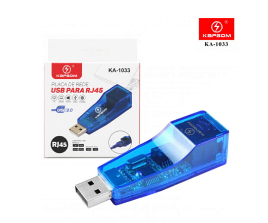 Placa De Rede Usb 2.0 Rj45 - Ka-1033