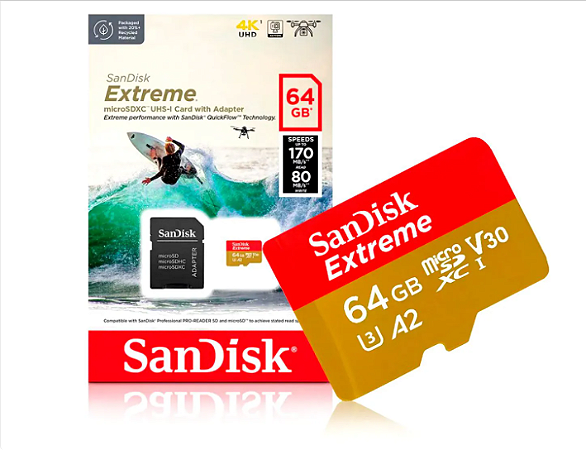 Cartao De Memória Sd Sandisk 64Gb