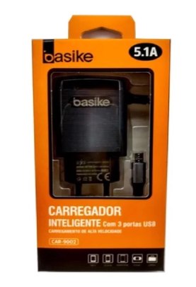Carregador V8 Car-9018 5.1 - Basike