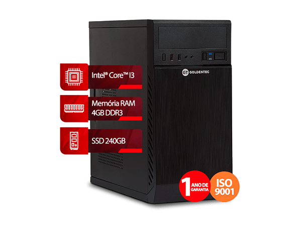 Computador - I3 2G, 4Gb Ram, Ssd120