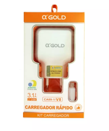 Carregador V8 3.1A Ca36-1