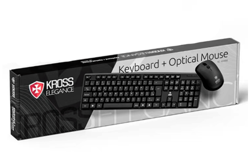 Teclado E Mouse Com Fio Ke-Km400v1