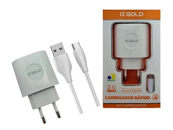 Carregador Tipo C 3.1A Ca18-3