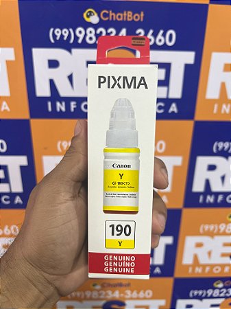 Refil Tinta Canon Gi 190 Amarelo - Premium