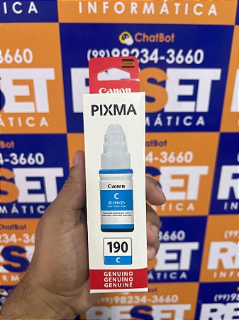 Refil Tinta Canon Gi 190 Ciano - Premium