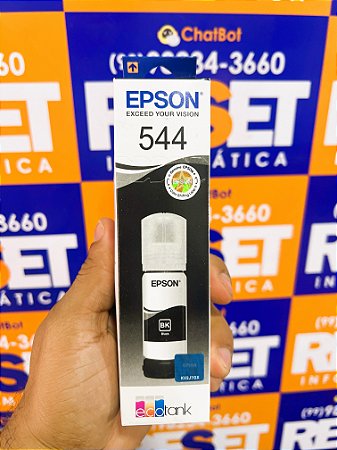 Refil Tinta Epson T544 Preto - Premium