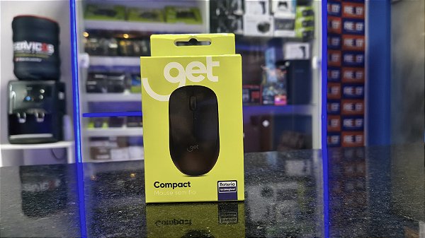 Mouse Sem Fio Compact Pt Get