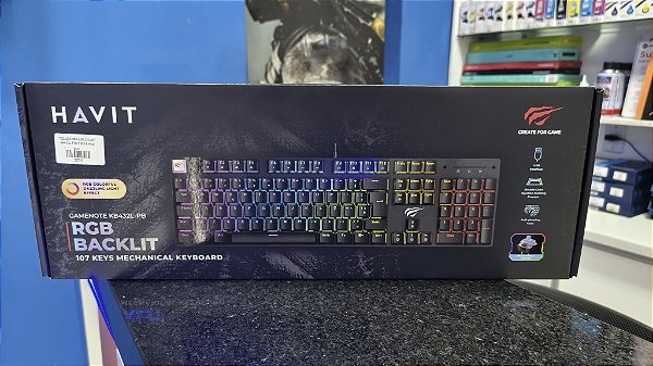 Teclado Mecanico Havit Kb432l Pto S.Blue Rgb