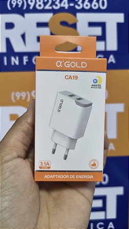 Fonte Carregador 3.1A Agold 2Usb Ca19