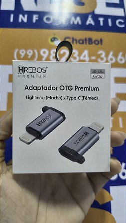 Adaptador Otg Iphone P/ Tipo C Ad-225I
