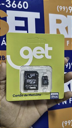 Cartao Micro Sd 64Gb + Ad Cl10 Get