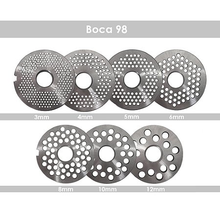 Disco carbono Para Moedor De Carne Boca 106