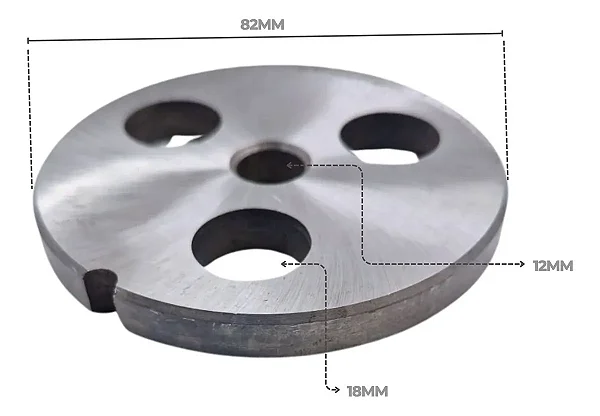 Disco aço carbono Para Moedor Boca 22 - 3,4,5,6 Furos