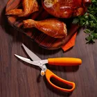 Tesoura Culinária Cozinha Multifunções - Mundial Cor Laranja