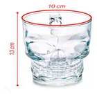 Caneca caveira 500ml vidro Welmix