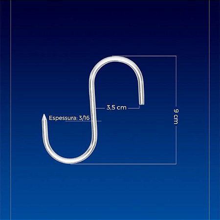 Ganchos para açougue e frigorificos INOX s1,s2,s3,s4,s5,s6,s7