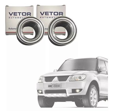 Par de Rolamento de Roda Dianteira - Mitsubishi Pajero TR4 2.0 16V (2002 a 2015)