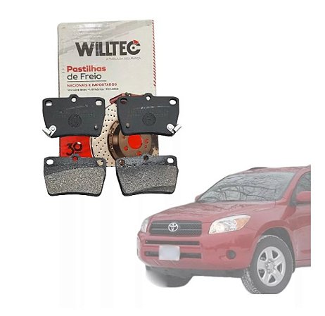 Pastilha de Freio Traseira - Toyota Rav4 2.0 16V - 2001 a 2005 - PW599