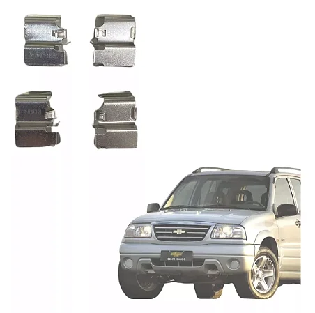 Kit com 4 Presilhas da Pinça de Freio – GM Tracker / Suzuki Grand Vitara