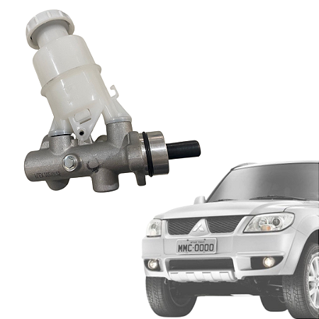 CILINDRO MESTRE DE FREIO MITSUBISHI PAJERO TR4 / IO 2002 EM DIANTE – CÂMBIO MANUAL – 2 SAÍDAS – COM ABS