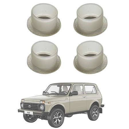 Kit 4 Buchas da Alavanca de Redução – Lada Niva 1.6 / 1.7 (Todos os Anos)