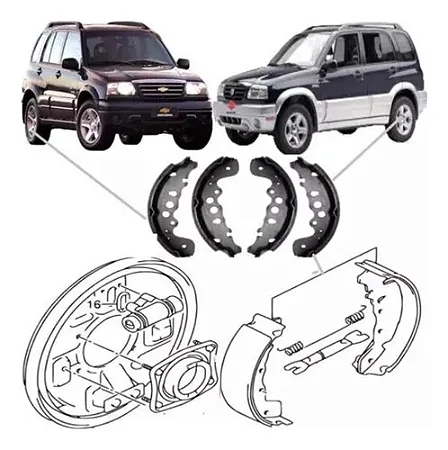 Sapata Lona de Freio – Tracker / Grand Vitara 2.0 16V 1998 a 2009 – ROC27766