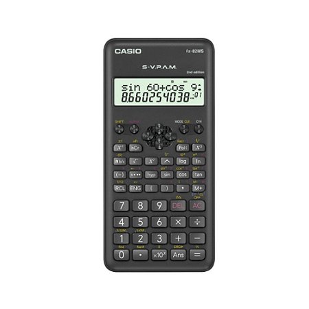 Calculadora Científica Casio FX-82MS-2-S4-DH 240 Funções Preta