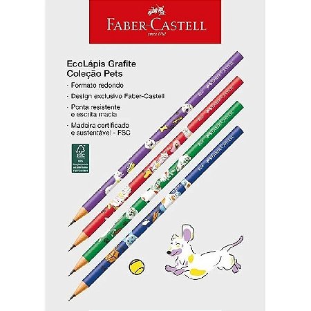 LAPIS GRAFITE PETS FABER CASTELL
