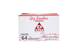 GIZ ESCOLAR BRANCO C/ 64UN DELTA