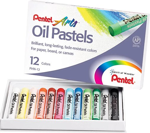 GIZ PASTEL 12CORES OLEOSO PENTEL