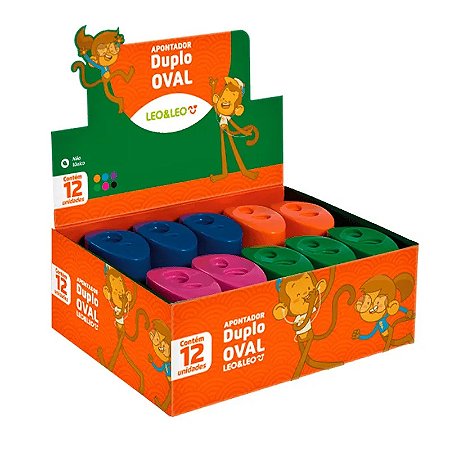 APONTADOR PLASTICO 2 FUROS OVAL C/ DEPOSITO FUTURO CX/12 UN