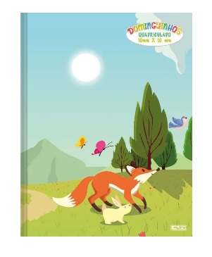 CADERNO QUADRICULADO 1/1 40 FOLHAS DOMINGUINHOS SD