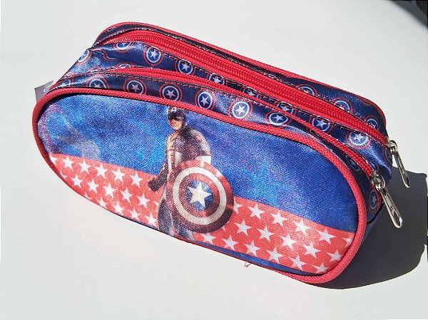 ESTOJO DUPLO CAPITÃO AMÉRICA