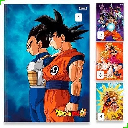 CADERNO BROCHURA 80 FOLHAS DRAGON BALL SD