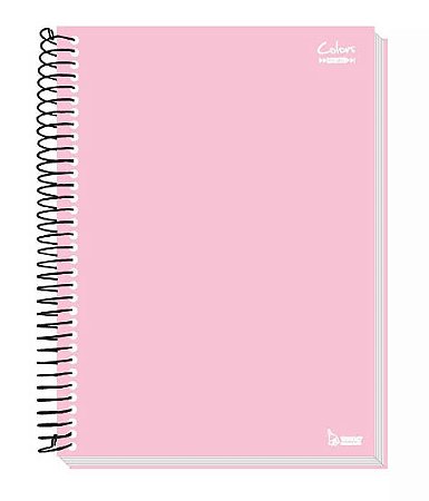 CADERNO ESPIRAL 1/1 96FL NEUTRO ROSA TAMOIO